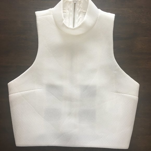 White Cutout Crop - Picture 1 of 3